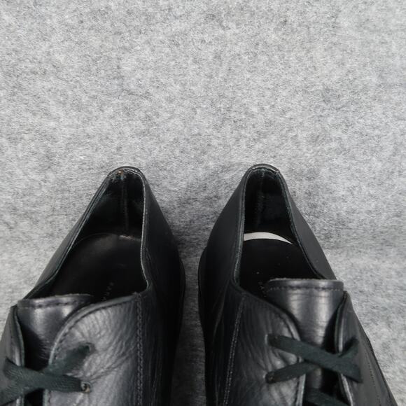 Banana Republic Shoes Mens 9.5 Derby Oxford Black Leather Moc Toe Dress Formal main image 6